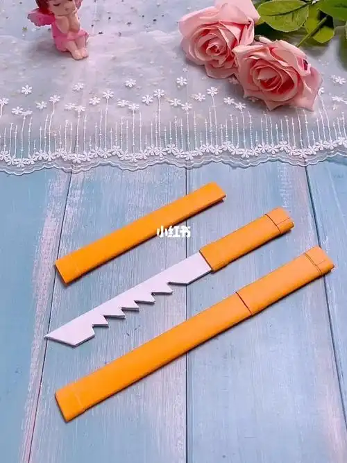 炫酷武士刀折纸手工幼儿园手工