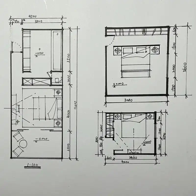 室内设计之平面图 74平面图绘制时应注意: ①尺度比例的控制 ②室内