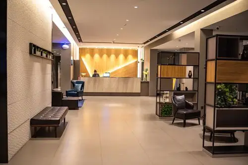 如家酒店.neo苏州老阊门山塘街店(外观室内大厅前台照片)