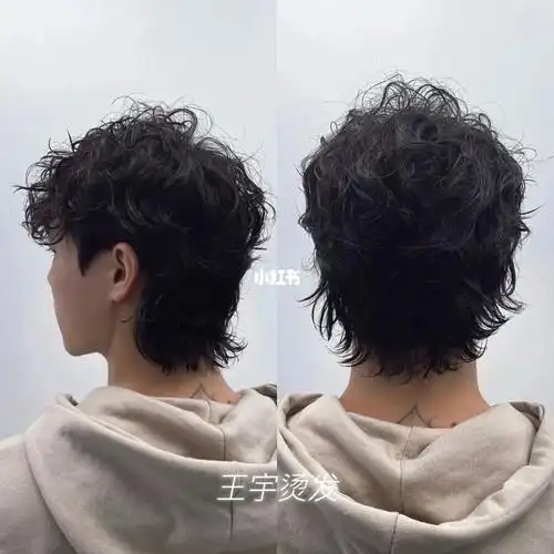 日系纹理小卷不一样的男生发型