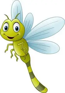 可爱的卡通蜻蜓照片