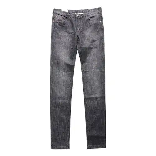 与狼共舞 春装男装时尚纯棉中低腰牛仔裤992114502 002黑灰色 38(2