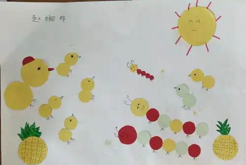 数学涌进绘画界——※一二班圆形创意画展