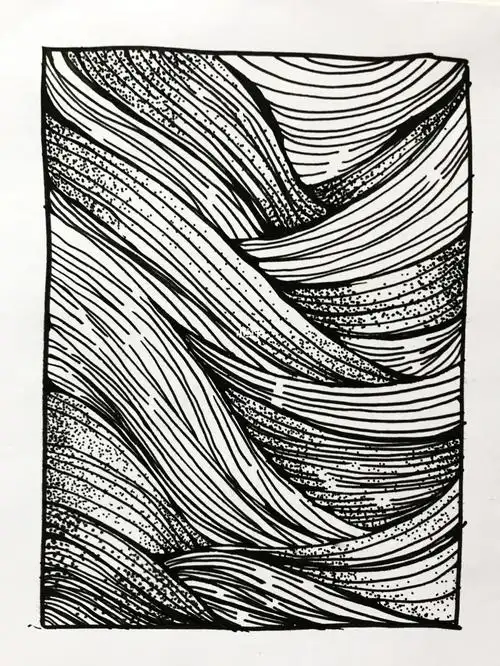 黑白装饰画点线练习