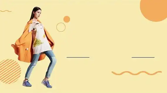 简约省钱手绘风横版海报