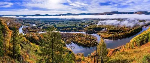 《根河湿地全景》摄影:青青子衿