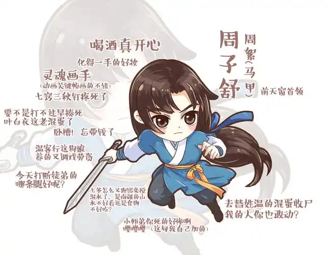 天涯客这次画了九个小人儿