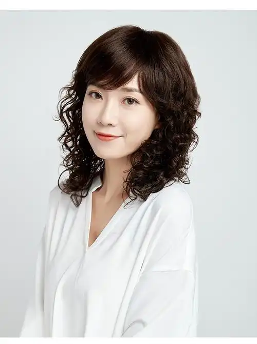 佰丝堂假发女长发全真发中老年妈妈假发套自然透气真人发丝长卷发自然