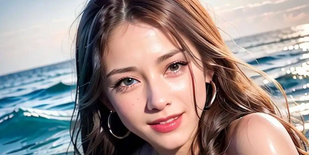 中俄混血的女孩, 可爱系.