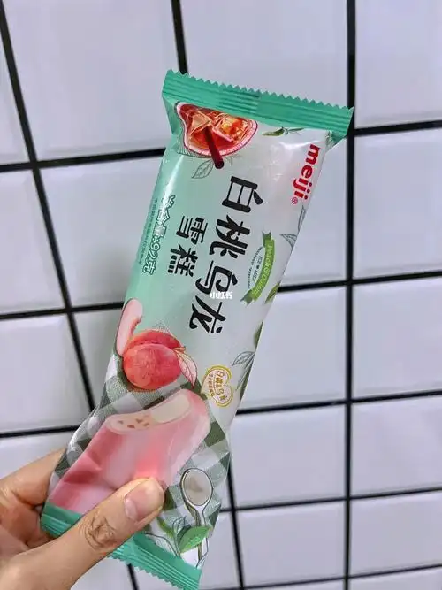 罗森明治白桃乌龙雪糕