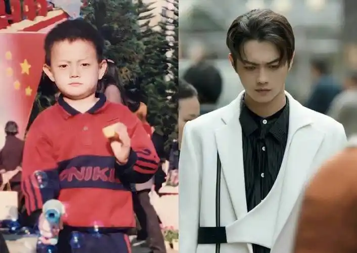 网路上也流传着许凯中学时期的旧照,颜值确实比其他同学突出,是