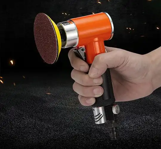 1寸2寸3寸气动砂纸机打磨机小型汽车打蜡抛光干磨机90度直角风磨直芯