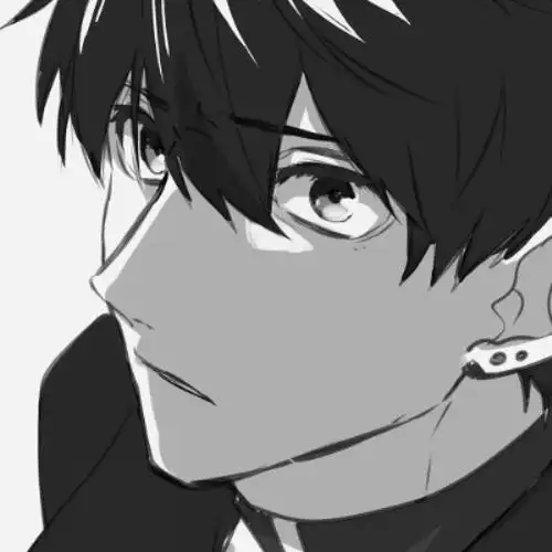 黑白漫画男头78