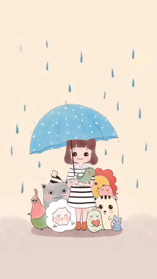 可爱卡通插画壁纸 萌萌的小可爱送给萌萌的你和我