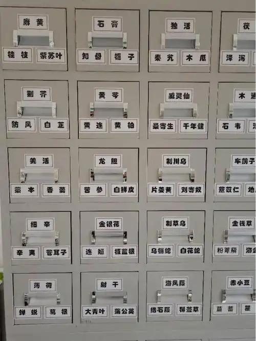 中药柜药名标签 新版正名660味中药标签贴中药名称不干胶贴纸中药柜