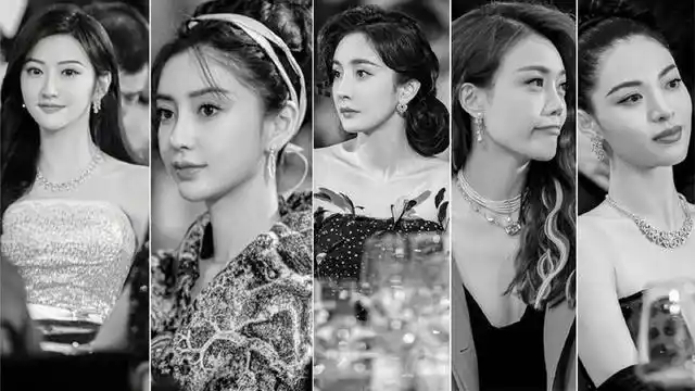 时尚芭莎慈善晚宴内场照氛围感拉满baby杨幂景甜等比美