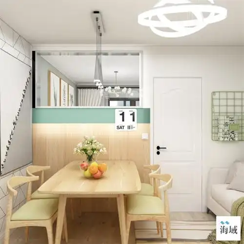 闵行区东兰路50平现代轻奢风格两室一厅装修效果图