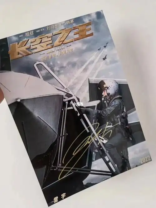 王一博电影长空之王签名海报北京直发