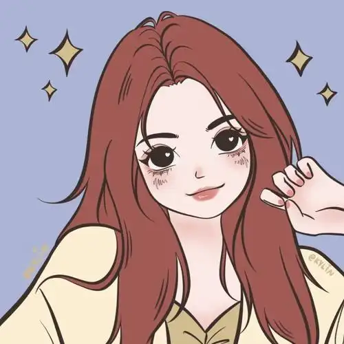 可爱女生手绘头像