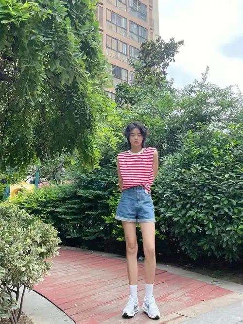 174高个子女生夏季休闲穿搭