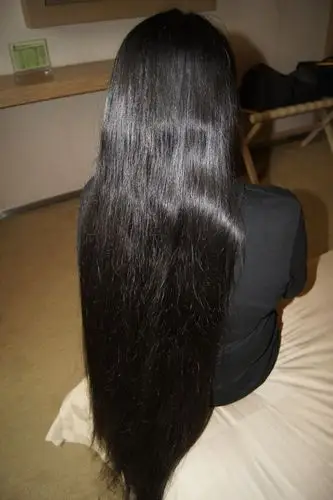 阳江小戴专程来找我剪1米2长发发蜡875