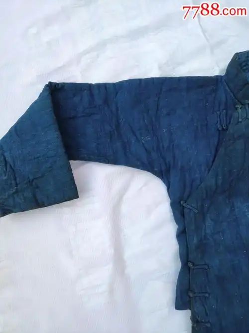 清末民国手工斜襟老麻布衣服长袍长衫影视道具