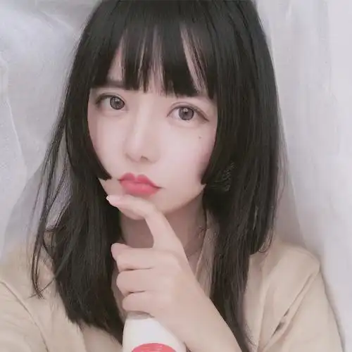 公主切假发女中长发空气刘海锁骨发网红修脸姬发式化纤假发全头套