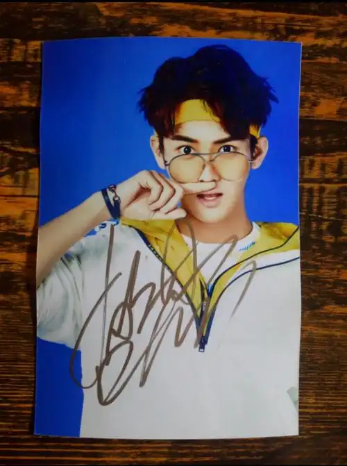 【纪念手札】人生中第一张签名照——熊梓淇_相框_美女帅哥_帅哥