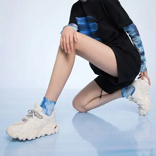 老爹angelababy明星同款红蜻蜓鞋女春季新款休闲鞋b2060466时尚休闲鞋