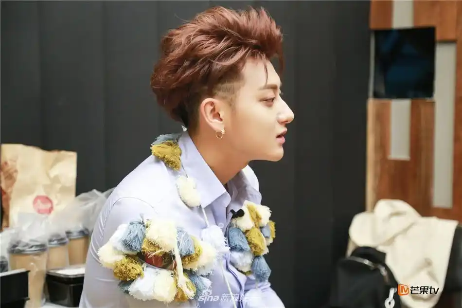 移动的窗帘?黄子韬穿个性流苏球衬衣面露迷之微笑(4)