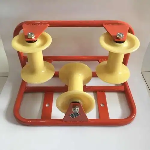 平板式尼龙轮地缆布线滑轮