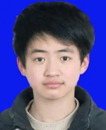 帮我把白底照片换成蓝底的.在线等速度! qqq