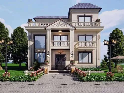 欧式别墅外观建筑