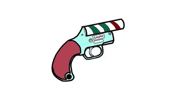 绝地求生信号枪简笔画