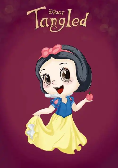 q版白雪公主|插画|儿童插画|洛米兔 - 原创作品 - 站酷 (zcool)