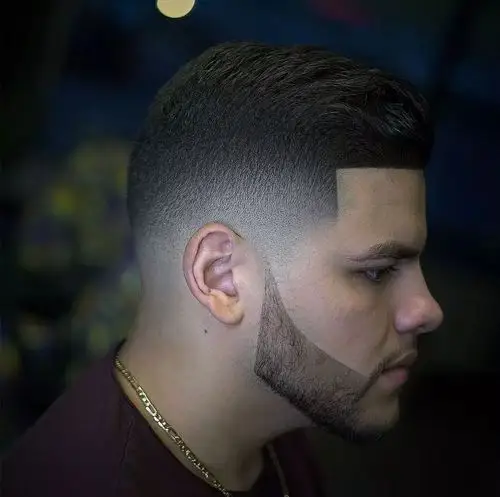 男士渐变背头发型