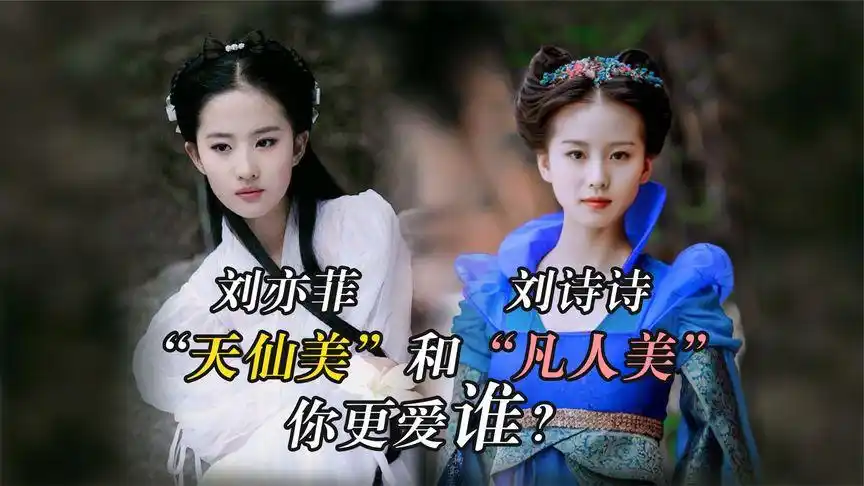 刘亦菲和刘诗诗的面部分析