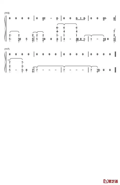 用计算机弹exo简谱power钢琴简谱数字双手exo