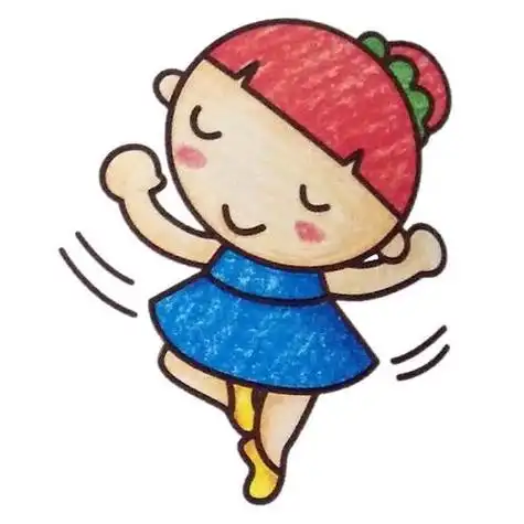 铅笔跳舞简笔画