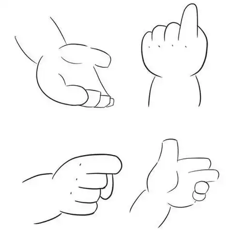 剪刀 strong>手简笔画 /strong>