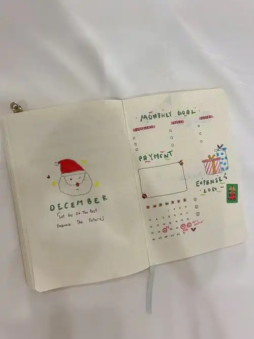 dec份手帐简约排版