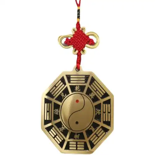 纯铜开光五行八卦福辟邪挂件镇风水摆件太极乾坤八卦摆件