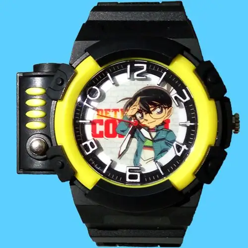 名侦探柯南防水手表动漫激光麻醉红外线儿童手表多功能学生石英表