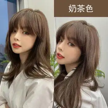 烟熏青灰网红染发剂膏黑茶色自己在家染发2021流行奶茶灰棕色植物奶茶