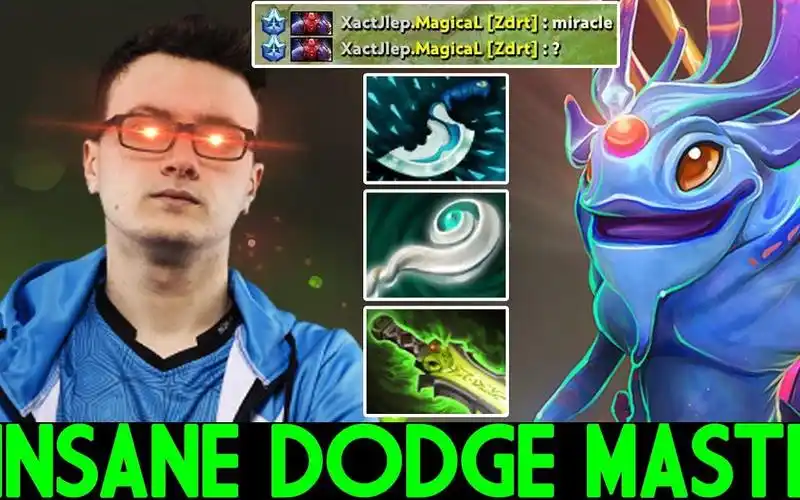 【dota2】miracle- 虚灵吹风跳刀 许久不见的中单puck  by dota2 high