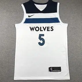 全刺绣nba森林狼爱德华兹白色刺绣球衣篮球衣_阿里巴巴找货神器