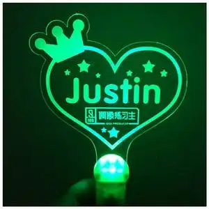 黄明昊演唱会应援荧通棒灯箍justin卡光手灯周边应援灯发牌发卡