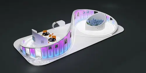 科技感未来展台 |空间|展示设计 |zoo器 - 原创作品 - 站酷 (zcool)