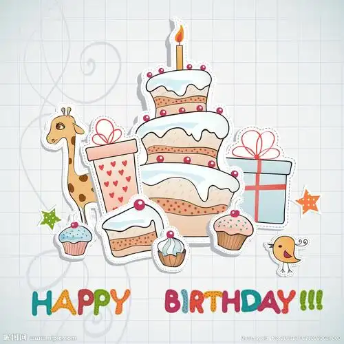 祝福孩子生日快乐的动漫图片
