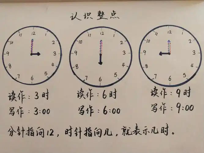 认识钟表(一年级上)